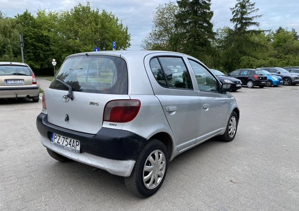 Toyota Yaris cena 3999 przebieg: 352967, rok produkcji 2000 z Poznań małe 352